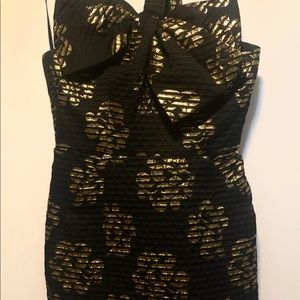 Milly of New York Black & Gold Dress
